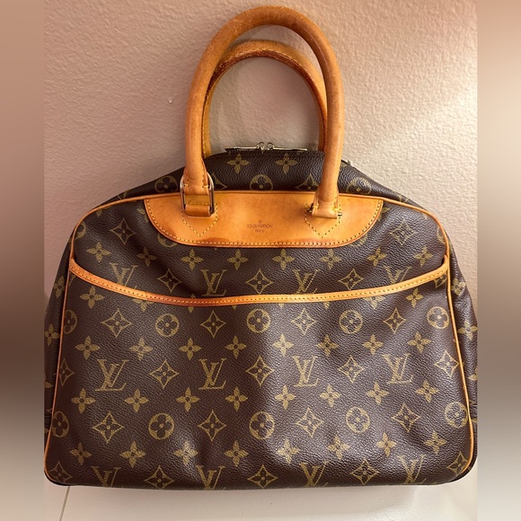 LOUIS VUITTON MONOGRAM CANVAS DEAUVILLE handbag bowler EUC - Picture 1 of 13